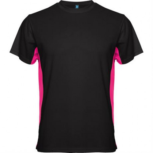 Спортивная футболка TOKYO мужская, ЧЕРНЫЙ/ФУКСИЯ 2XL