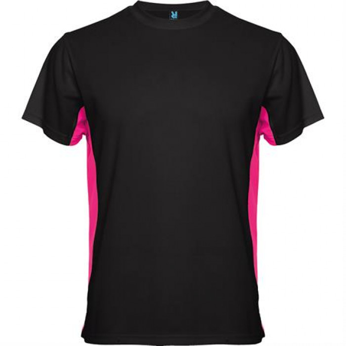 Спортивная футболка TOKYO мужская, ЧЕРНЫЙ/ФУКСИЯ 2XL