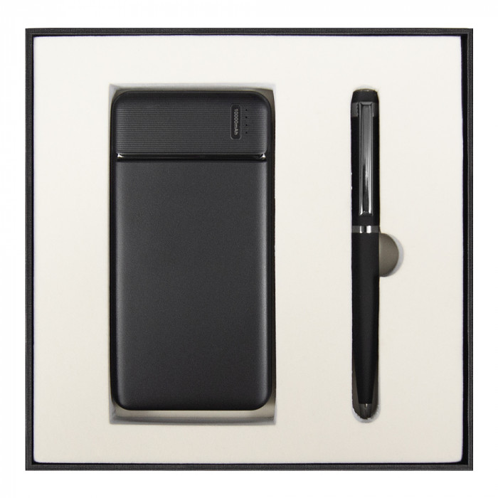 Набор подарочный Solution Superior Duo (внешний аккумулятор «First step» , ручка Attashe)