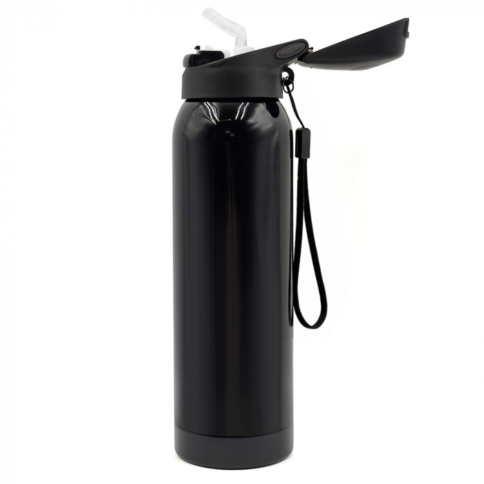 Термобутылка Trekker, чёрная