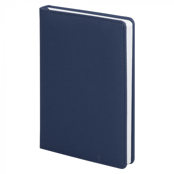 Ежедневник City Soft Touch Latte А5, недатированный, в твердой обложке с поролоном, темно-синий