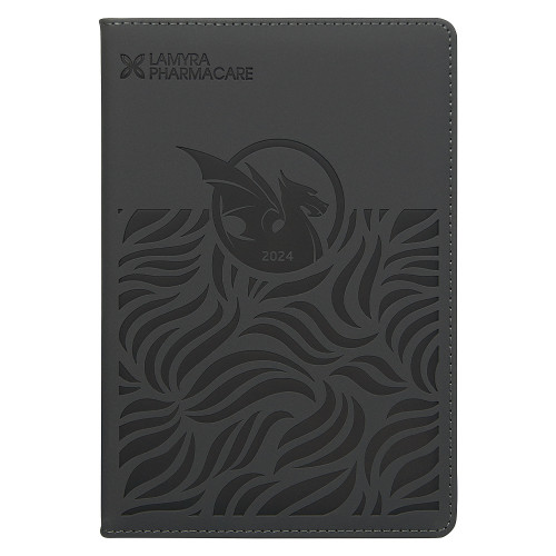 Ежедневник City Soft Print Sample Lamyra Pharmacare А5, серый, недатированный, в твердой обложке с поролоном