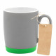 Кружка Make Me To Go, серая/зелёная с биркой Кружка Make Me To Go, серая/зелёная с биркой