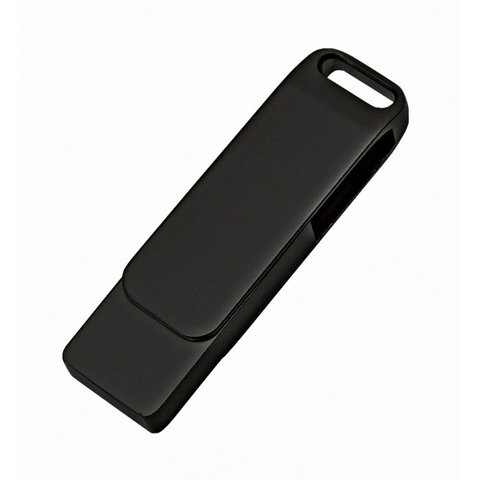 Флеш накопитель Bergamo, USB 2.0 16GB, металл, черный