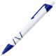 Ручка шариковая, пластиковая, белая/синяя Ручка шариковая, пластиковая, белая/синяя