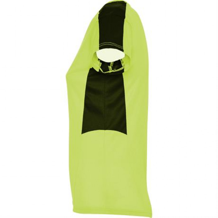 Спортивная футболка SUZUKA женская, ЛАЙМ ЯРКИЙ/ЧЕРНЫЙ 2XL