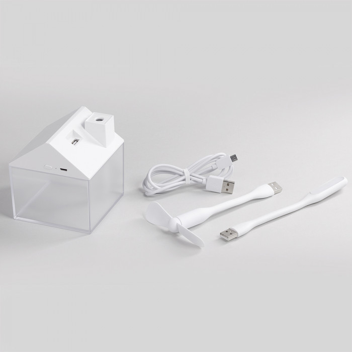 Светодиодный USB увлажнитель Home, белый Светодиодный USB увлажнитель Home, белый