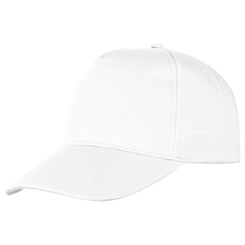Кепка 5-панельная Lester Velcro 180, белая