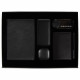 Набор подарочный Solution Prestige Sei (Ежедневник, беспроводной аккумулятор, зарядный кабель, колонка, ручка, обложка для паспорта), черный