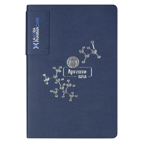Ежедневник Flexy Star Sivilia Print Sample Аргента Кеа А5, темно-синий, недатированный, в гибкой обложке