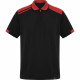 Футболка поло SAMURAI мужская, ЧЕРНЫЙ/КРАСНЫЙ 2XL