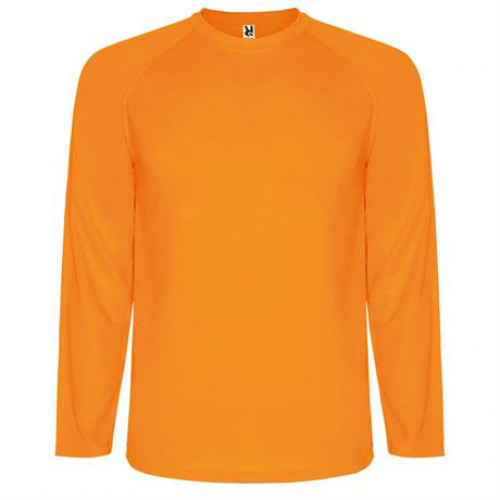 Спортивная футболка MONTECARLO L/S мужская, ФЛУОРЕСЦЕНТНЫЙ ОРАНЖЕВЫЙ 2XL