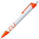 Ручка шариковая, пластиковая, белая/оранжевая Ручка шариковая, пластиковая, белая/оранжевая