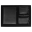 Набор подарочный Solution Prestige Quardo  (суперобложка из натуральной кожи, обложка для паспорта, ручка шариковая, кошелек с картхолдером), черный
