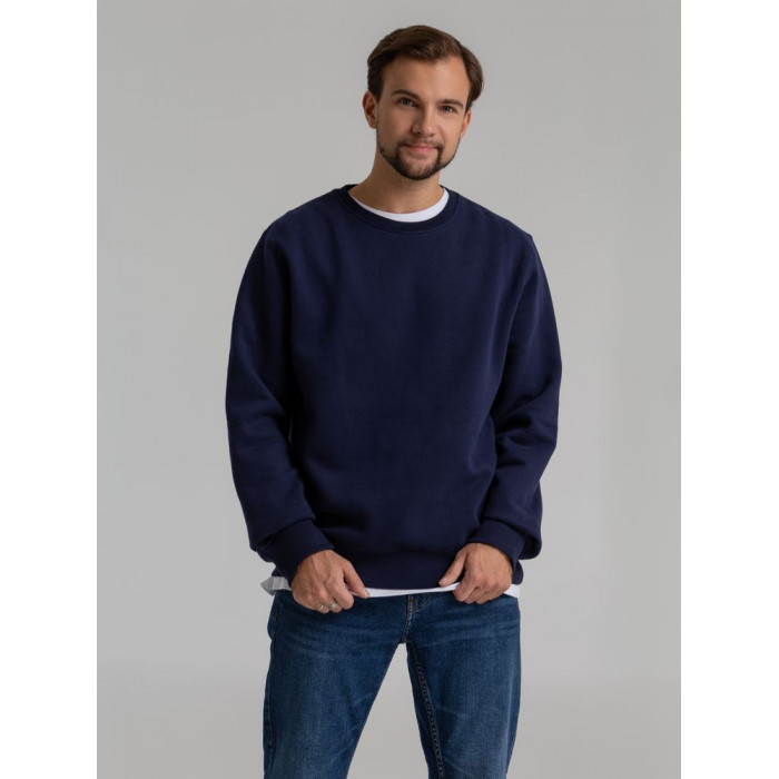 Свитшот унисекс King, темно-синий, размер XXL