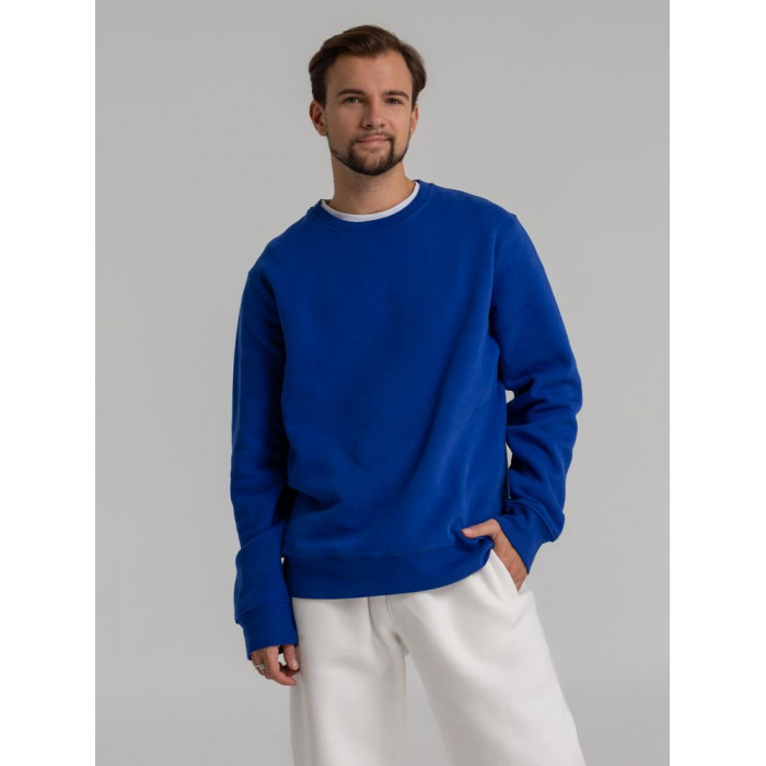 Свитшот унисекс King, ярко-синий, размер XS