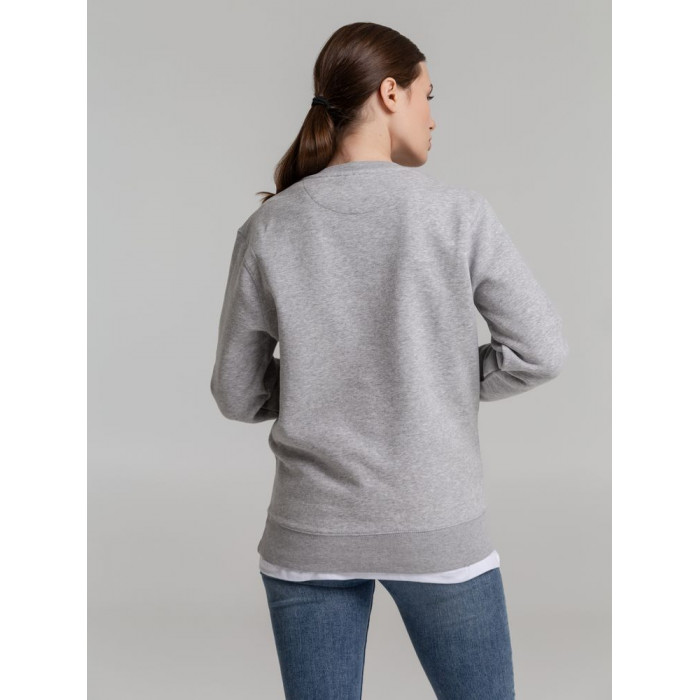 Свитшот унисекс King, серый меланж, размер XXL