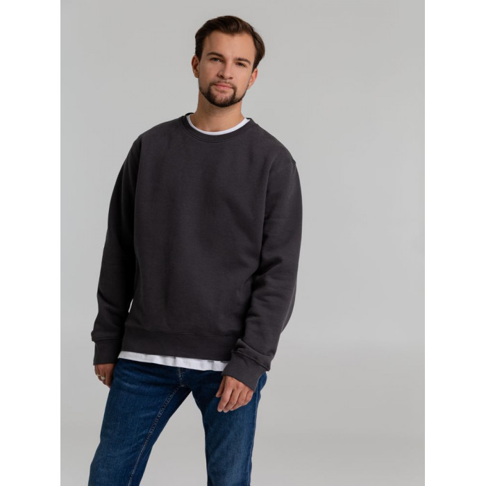 Свитшот унисекс King, темно-серый, размер XS