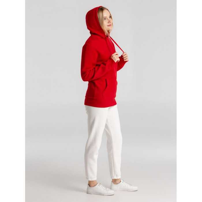 Толстовка с капюшоном унисекс King, красная, размер 3XL