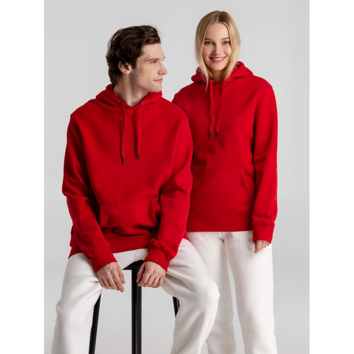 Толстовка с капюшоном унисекс King, красная, размер 3XL