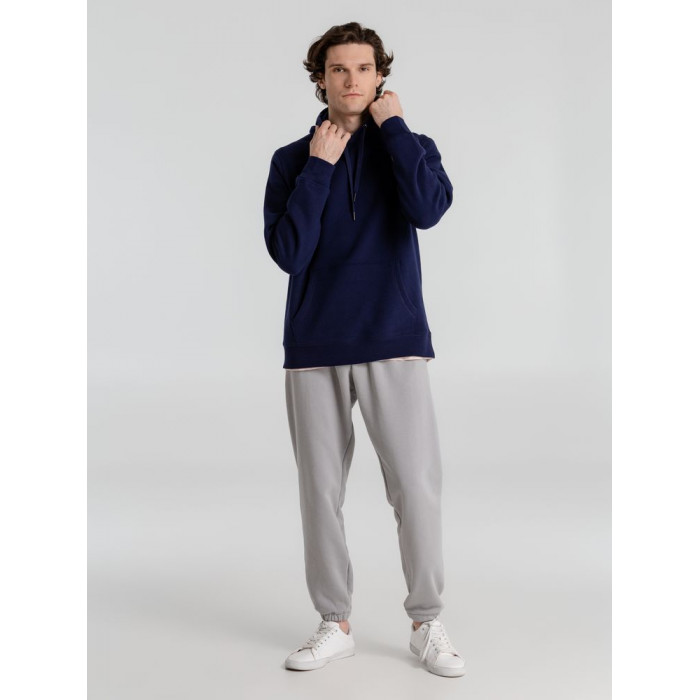 Толстовка с капюшоном унисекс King, темно-синяя, размер 4XL