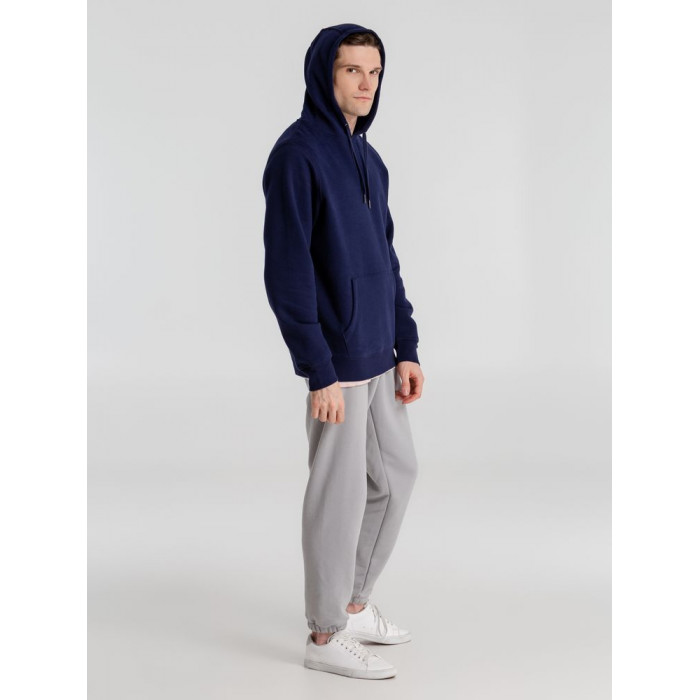 Толстовка с капюшоном унисекс King, темно-синяя, размер 4XL