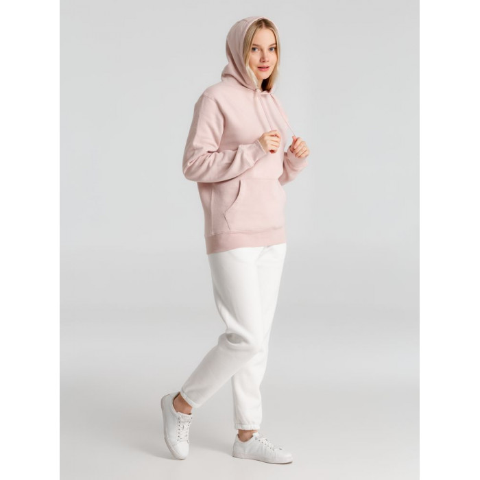 Толстовка с капюшоном унисекс King, розовая, размер XS