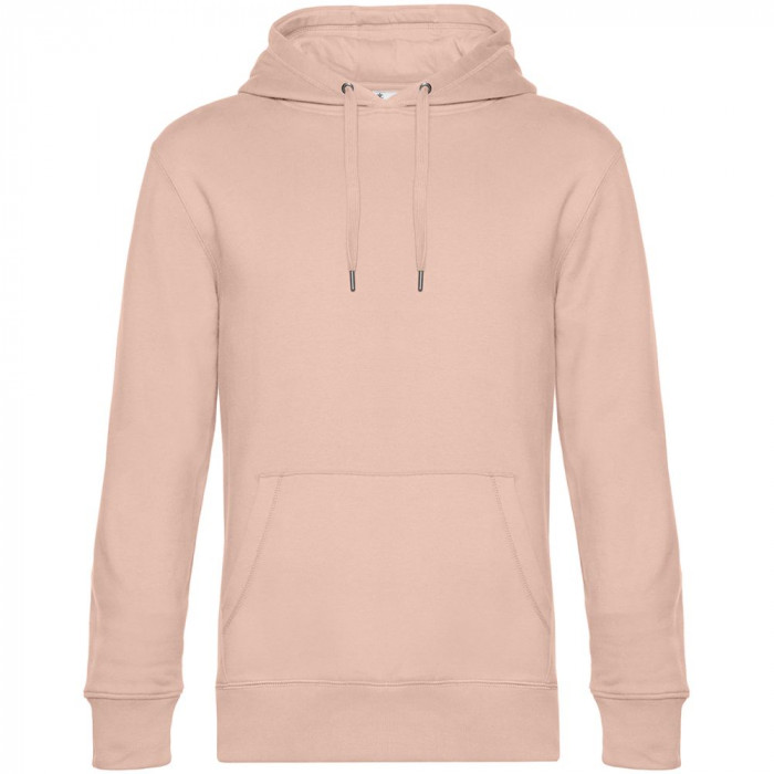 Толстовка с капюшоном унисекс King, розовая, размер XS