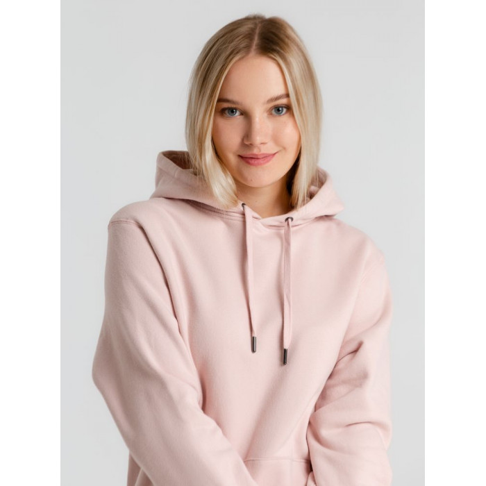 Толстовка с капюшоном унисекс King, розовая, размер XS
