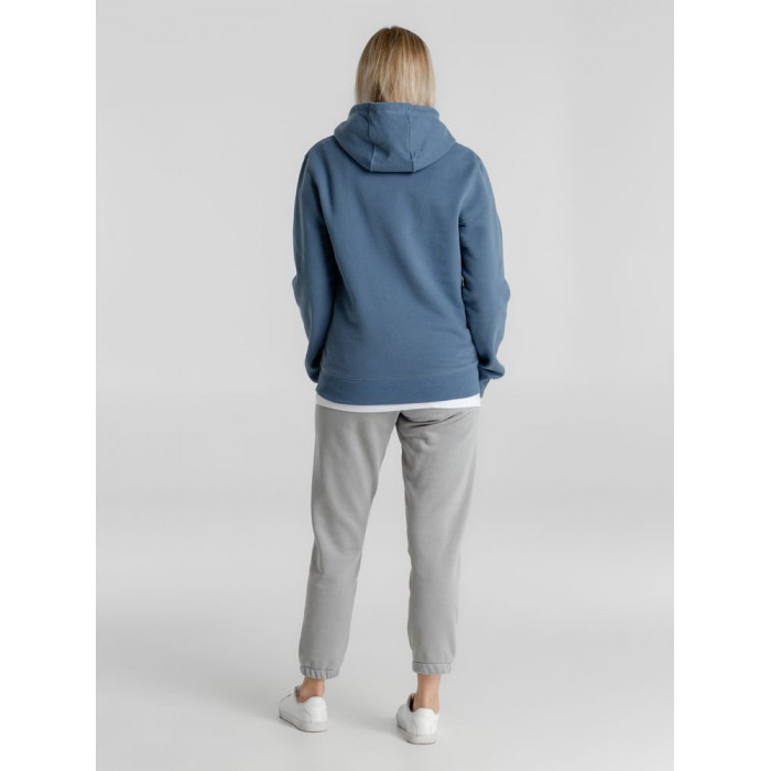 Толстовка с капюшоном унисекс King, серо-синяя, размер 3XL