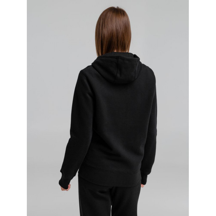 Толстовка на молнии с капюшоном унисекс King, черная, размер 3XL