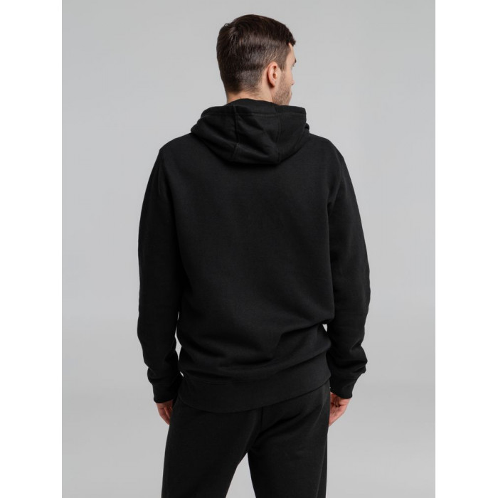 Толстовка на молнии с капюшоном унисекс King, черная, размер 3XL