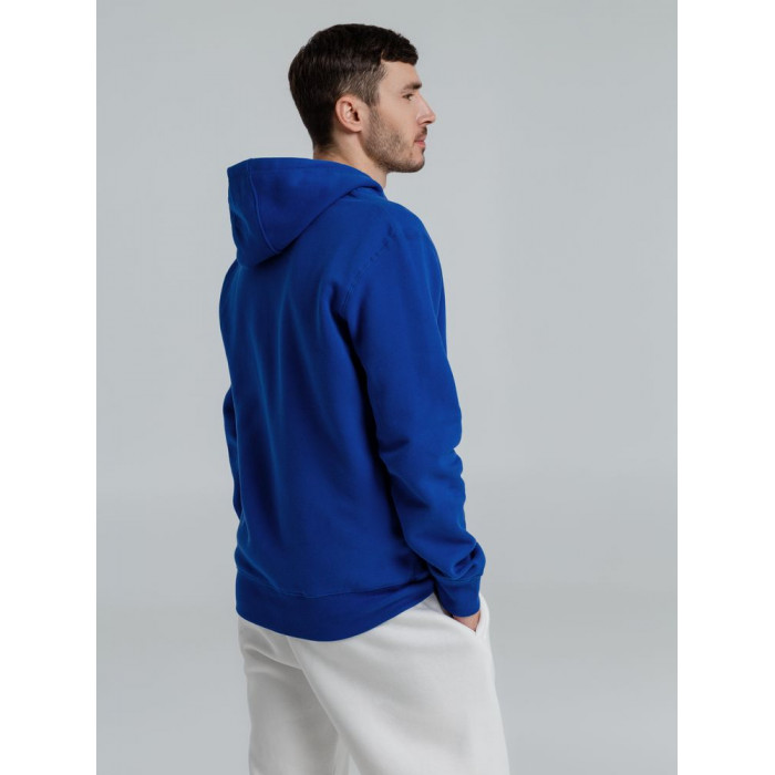 Толстовка на молнии с капюшоном унисекс King, ярко-синяя, размер XXL