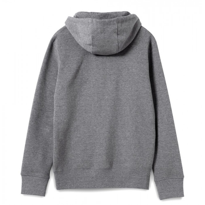 Толстовка на молнии с капюшоном унисекс King, темно-серый меланж, размер 3XL