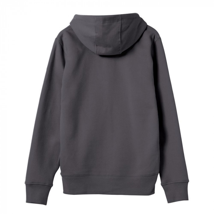 Толстовка на молнии с капюшоном унисекс King, темно-серая, размер 3XL