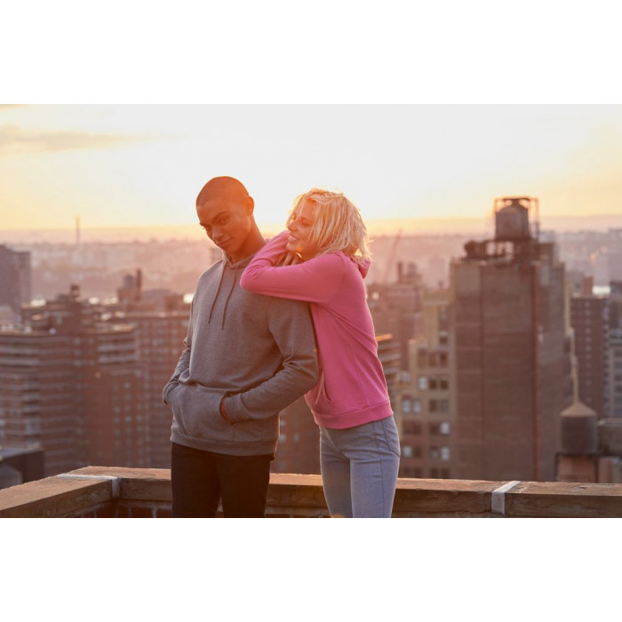 Толстовка с капюшоном унисекс Hoodie, светло-розовая, размер XS