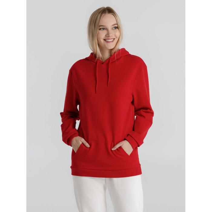 Толстовка с капюшоном унисекс Hoodie, красная, размер 4XL