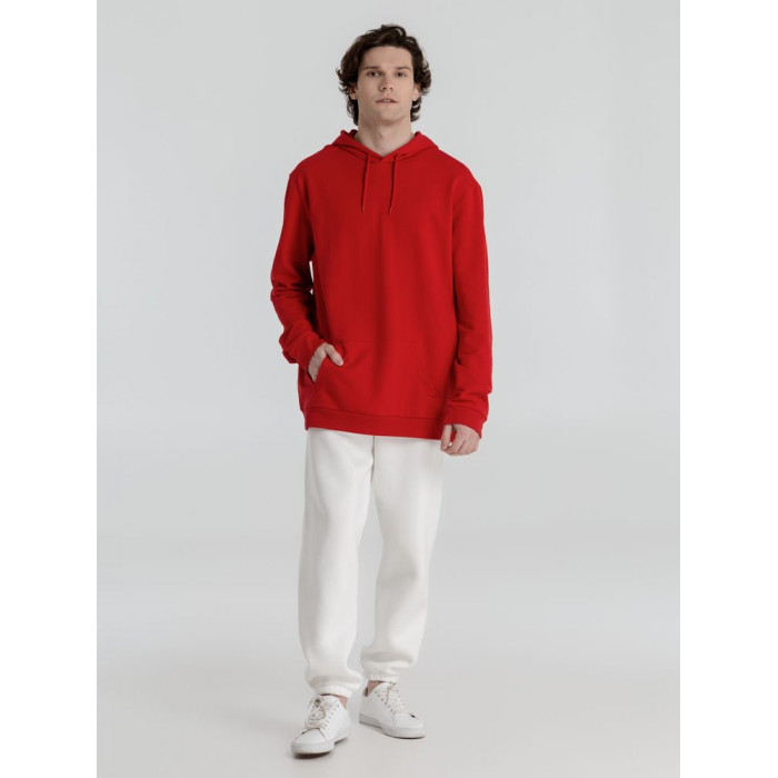 Толстовка с капюшоном унисекс Hoodie, красная, размер 4XL