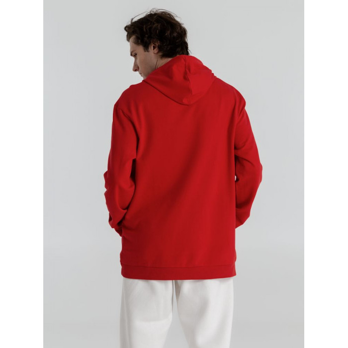 Толстовка с капюшоном унисекс Hoodie, красная, размер 4XL
