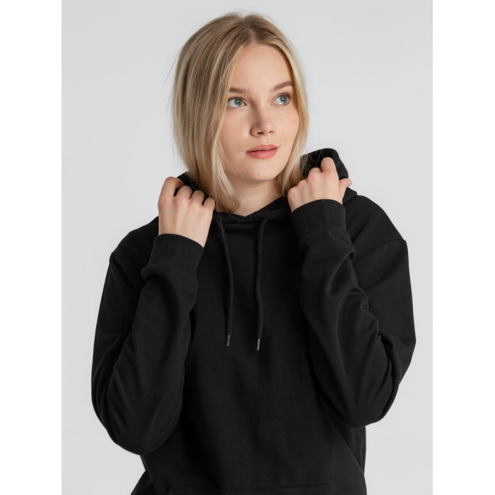 Толстовка с капюшоном унисекс Hoodie, черная, размер 4XL