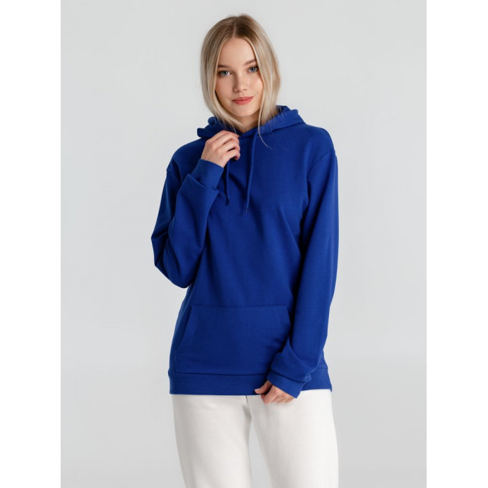Толстовка с капюшоном унисекс Hoodie, ярко-синяя, размер 3XL