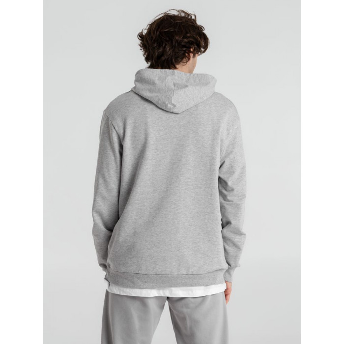 Толстовка с капюшоном унисекс Hoodie, серый меланж, размер XXL