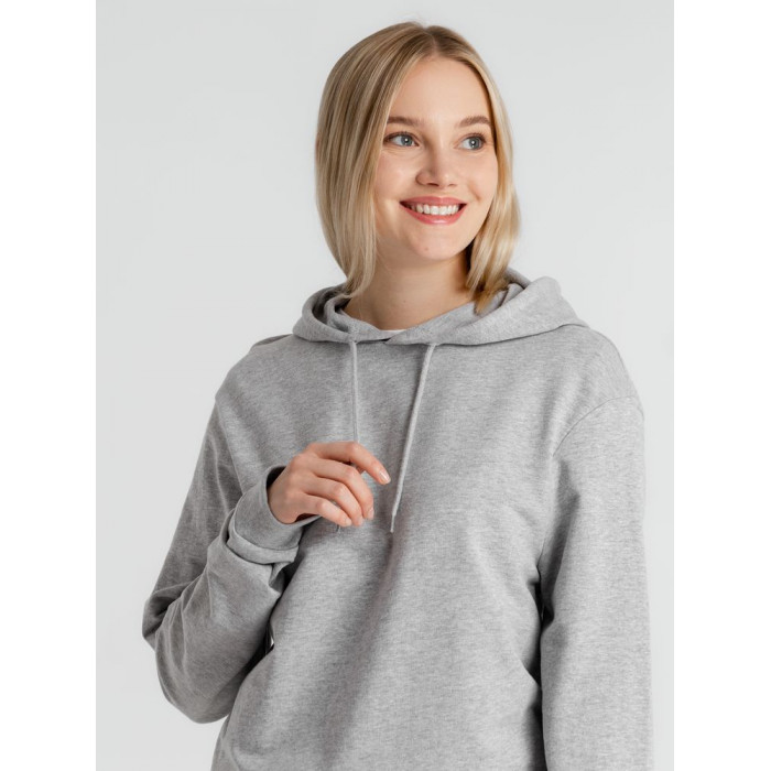 Толстовка с капюшоном унисекс Hoodie, серый меланж, размер XXL