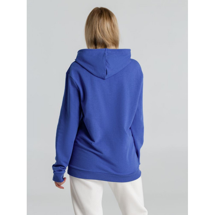Толстовка с капюшоном унисекс Hoodie, ярко-синий меланж, размер 3XL