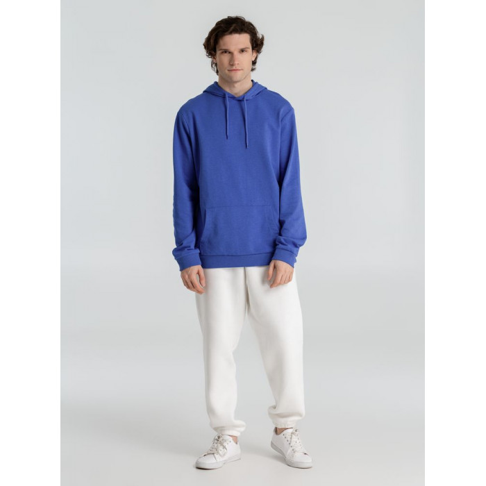 Толстовка с капюшоном унисекс Hoodie, ярко-синий меланж, размер 3XL