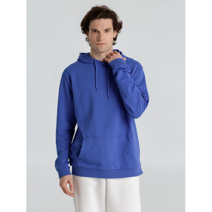 Толстовка с капюшоном унисекс Hoodie, ярко-синий меланж, размер 3XL