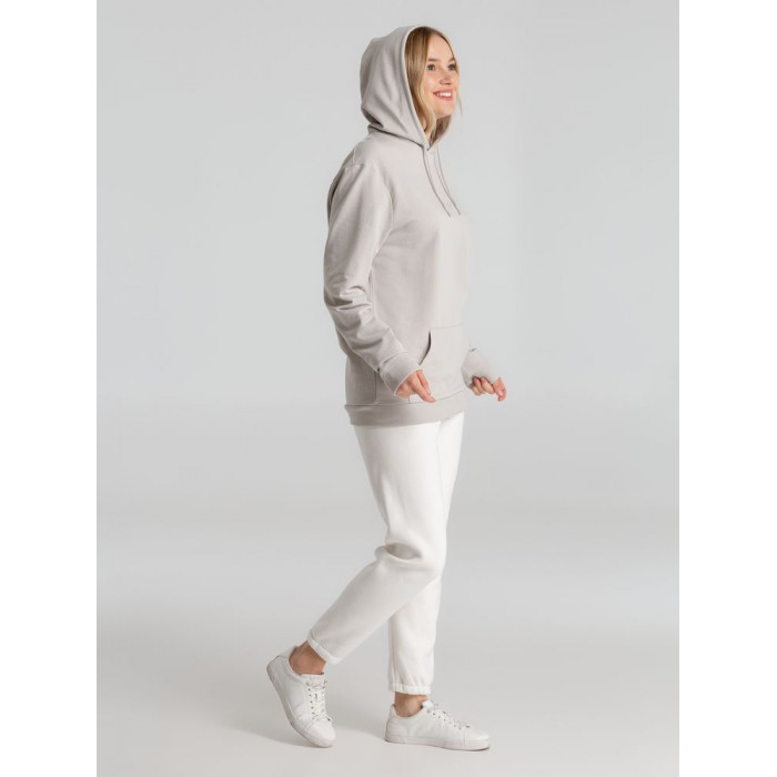 Толстовка с капюшоном унисекс Hoodie, дымчато-серая, размер XXL