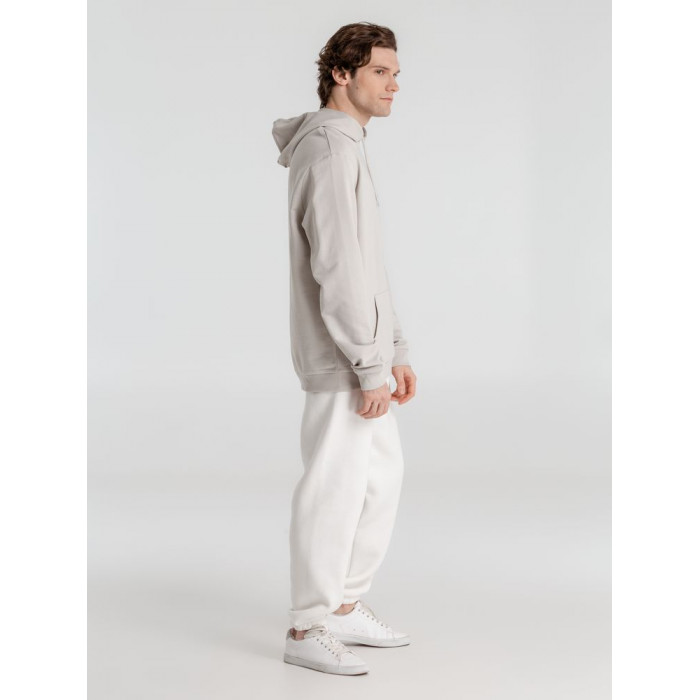 Толстовка с капюшоном унисекс Hoodie, дымчато-серая, размер XXL