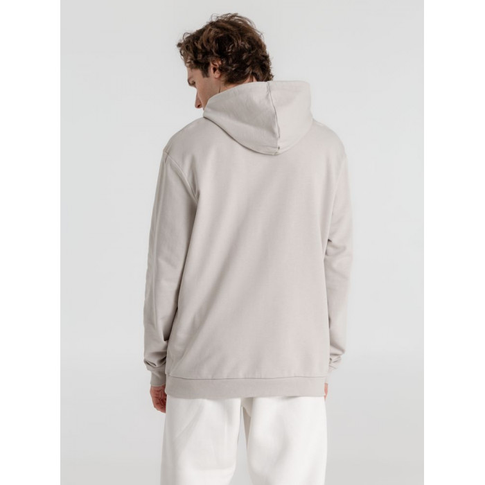 Толстовка с капюшоном унисекс Hoodie, дымчато-серая, размер XXL
