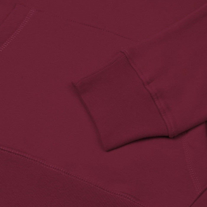 Толстовка с капюшоном унисекс Hoodie, бордовая, размер XS